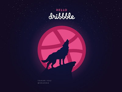 Hello Dribbble! This is Sagar :) design flat illustration minimal typography vector