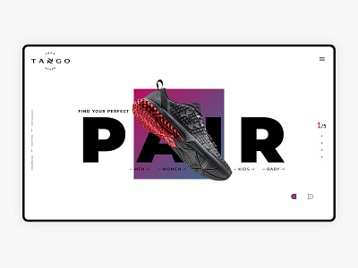 Tango Shoe Store - Web UI adobe xd e commerce e shop ecommerce footwear landing page shoe ui ui ux uiux web design web ui web ui ux website