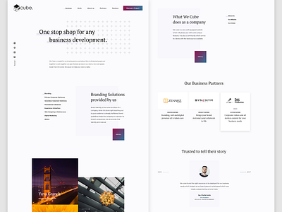 We Cube - Agency Website adobe xd agency agency website design agency design studio landing page studio ui ui ux ui design ux ux design web design web ui website