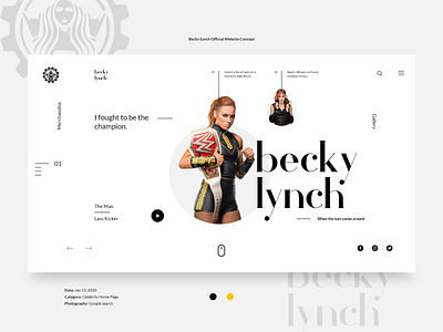 Becky Lynch Web UI | Celebrity | WWE | Athlete