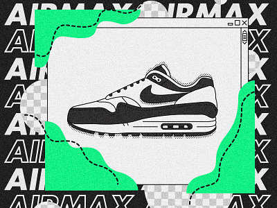 Nike Airmax 1. 2d airmax airmaxday design graphic designer graphicdesign illustration illustrator nike nike air max sneakers typography vector
