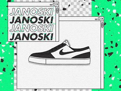 Nike SB Janoski. 2d design graphic designer graphicdesign illustration illustrator janoski nike nike janoski nike sb nike skateboarding nikesb sneakers typogaphy vector