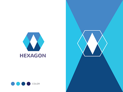 HEXAGON LOGO art branding design illustrator logo project ui vector