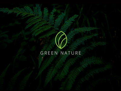 GREEN NATURE branding design ecology enviroment green logo icon illustrator logo tree ui ux vector