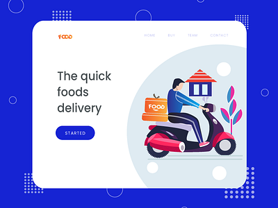 Fast delivery illustration