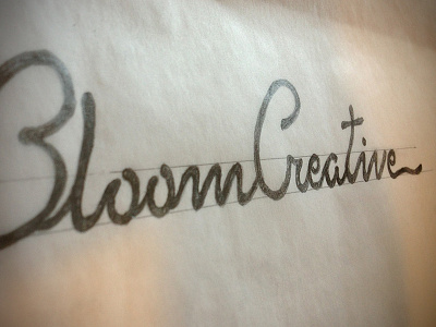 Bloom logo - sketch
