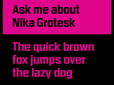 Nika Grotesk nika grotesk petre spassov type design typography