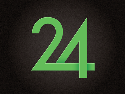 24 App Logo interlocking logo design type design typography vector