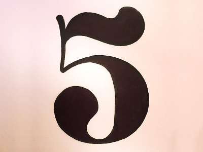 Pillow type #5 design figures font lettering numbers numbers font pillow type type design typography