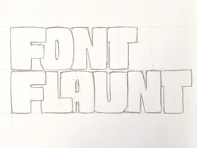 Chunky type chunky font font flaunt fontflaunt graphic design lettering typedesign typography