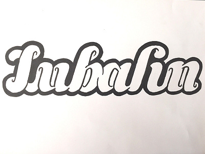 Lubalin fan art design font lettering lubalin type type design