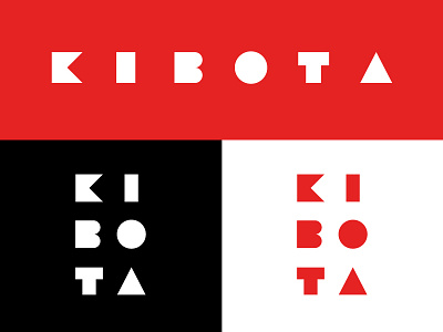 Kibota Logo Type branding design geometric design graphic design lettering logo logo design minimal minimalism type typography visual identity