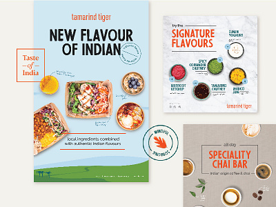 Visual Language for Tamarind Tiger branding contemporary food india visual language