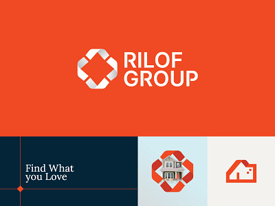 Brand design for Rilof Group branding corporate graphic design real estate visual system