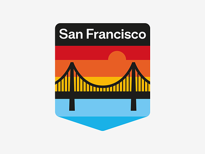 San Francisco america american brand colors logo patch print san francisco