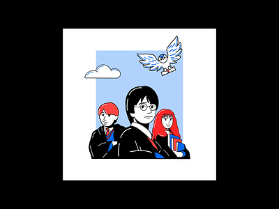 Harry Potter NFT illustration art artwork graphic design harrypotter hogwarts illustration movies nft nfts potter