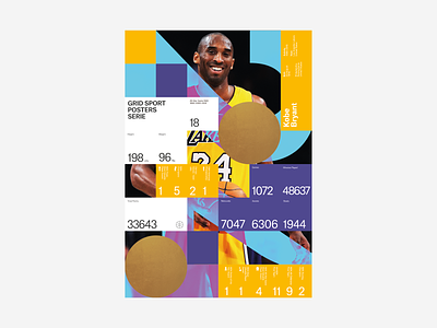 Tribute to Kobe Bryant basket basketball design exploration infographic kobe bryant legend los angeles lakers nba poster print sport sports