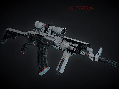 Ak-47 3d ak 47 c4d kalashnikov maya model render rifle weapon