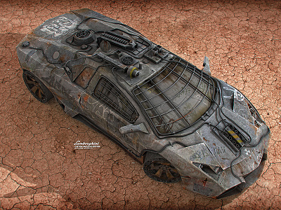 Lamborghini Reventon Nuclear Edition 3d lamborghini model nuclear render reventon