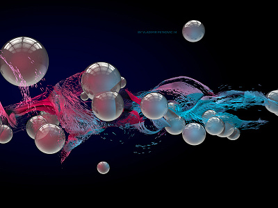 Abstractor 01 3d abstract c4d x particles