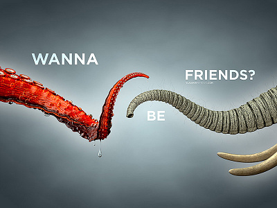 Wanna Be Friends 3d c4d friends friendship maya mudbox tentacle trunk zbrush