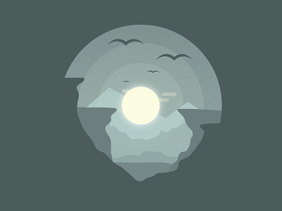 Explorer Series : The Caves. (Day 1 - ReDo) caves design gradient graphic design graphics illustration illustrator texture vector
