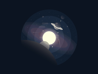 Explorer Series : Outer Space. design gradient graphic design graphics illustration illustrator outer space space texture vector