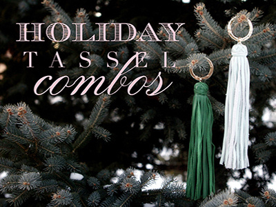 Holiday Tassel Combos Promo advertising graphic design holiday photo promo