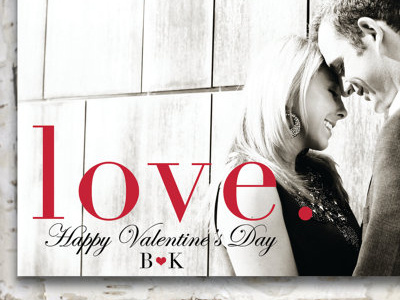 Custom Valentines Design Love card graphic design holiday love typography valentines