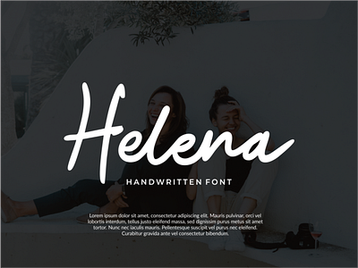 Helena Handwritten Font 3d animation app branding design flat font handwritten icon illustration logo stylistic ui vector
