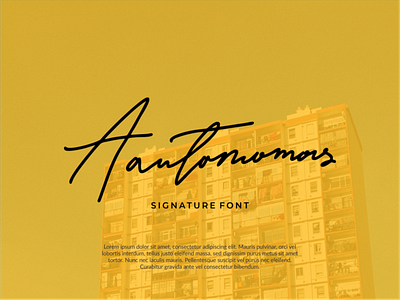 Autonomos Signature Font