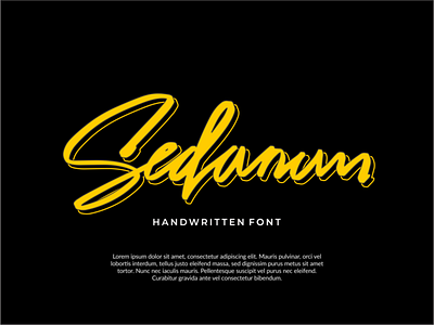 Sedanun Handwritten Font