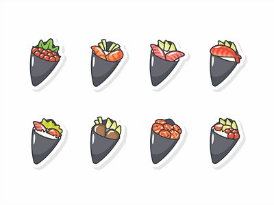 Food Icons animation app branding design flat icon illustration illustrator ios lettering logo minimal sketch type typography ui ux vector web website