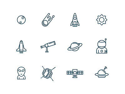 Astronomy Icons