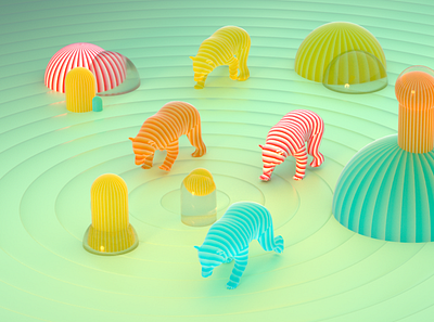 Gummy bear animation 3d 3d visualization animation art direction bear cinema 4d digital art gummy gummy bear illustration octane render rendering