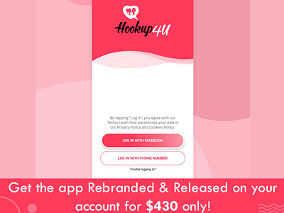 Hookup4U Dating App for purchase app development customise dating datingapp