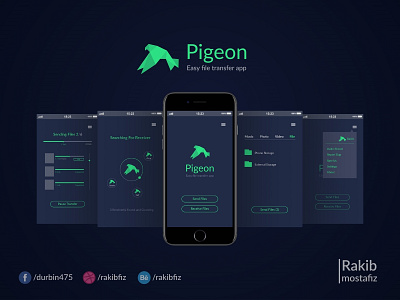 Piegon - A free file transfer app