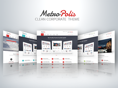 Shot clean corporate design layout modern psd template web