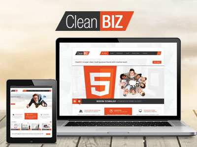 CleanBIZ WP Version business clean corporate design modern translate web widget wordpress wpml