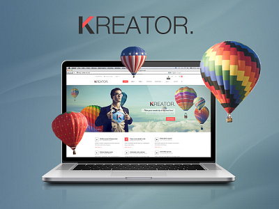 Kreator Fresh and Creative PSD Template business corporate creative layered modern portfolio psd template theme