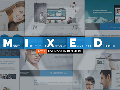 Mixed Modern and Professional HTML Template