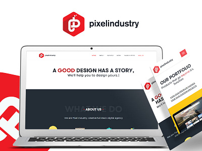 Pixel Industry - Rebranding branding logo design rebranding web design web development