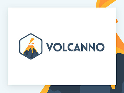 Volcanno Lava Hot Wordpress Themes brand logo design volcanno