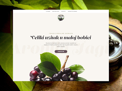Aronia Homemade Products design digital storytelling packaging product showcase strategy ux web development