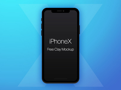 iPhone Clay Black free iphone x mockup iphone iphone mockup iphone x iphone x clay mockup iphone x mockup