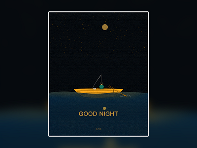 good night illustration