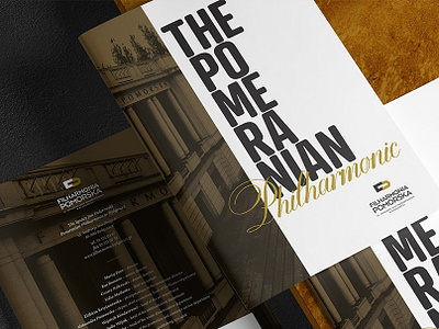 The Pomeranian Philharmonic brochure brochure design designer editorial graphic indesign print