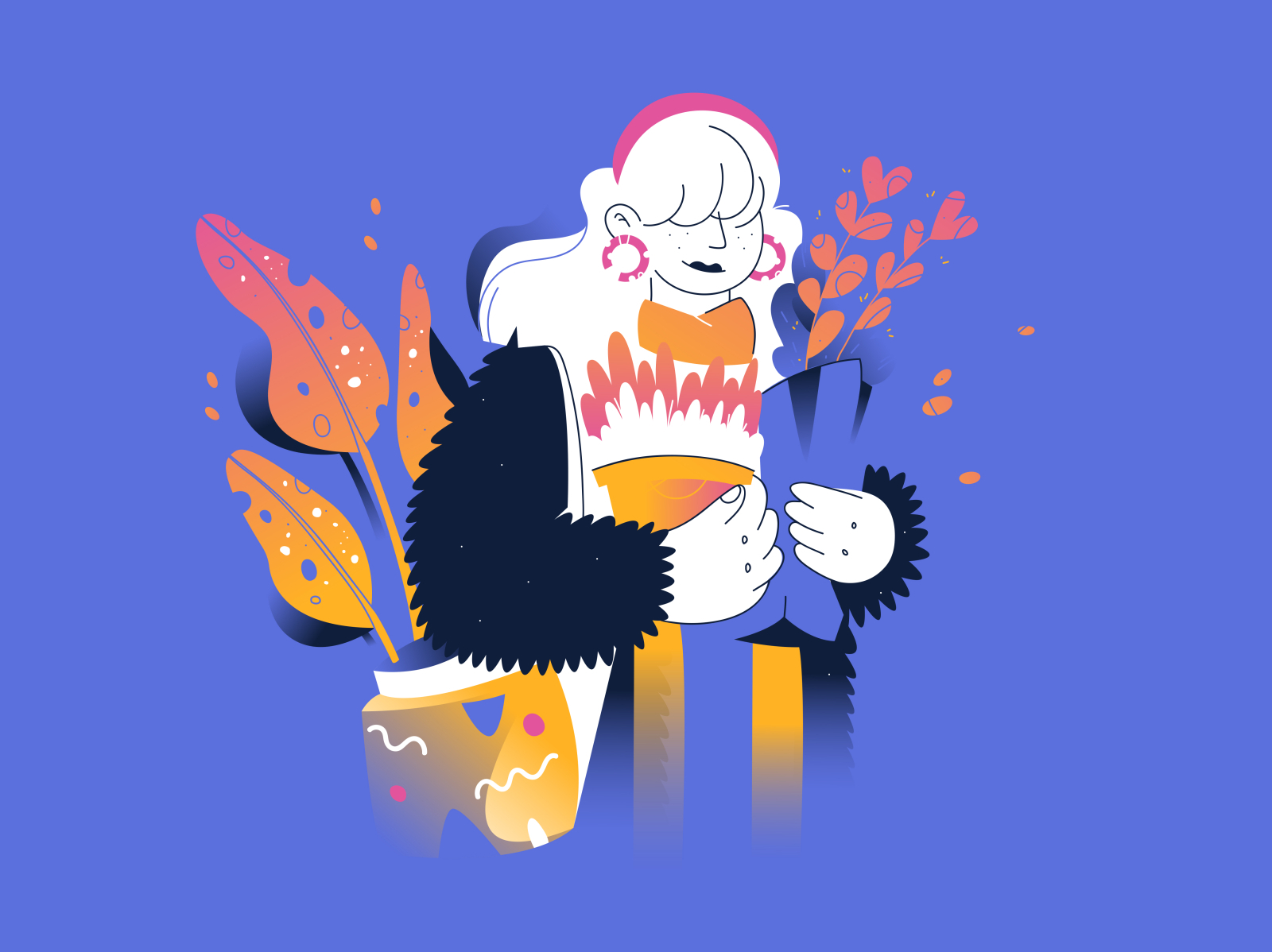 With Plants by Anna Magura on Dribbble