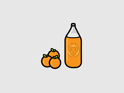 Brass Monkey 40oz brass monkey icon illustration malt liquor orange juice oranges rock the 40oz that funky monkey