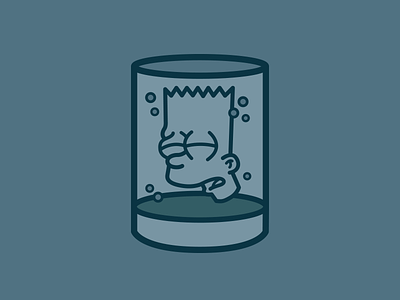 Don't Have A Cow, Man aliens bart simpson head in a jar illustration the simpsons